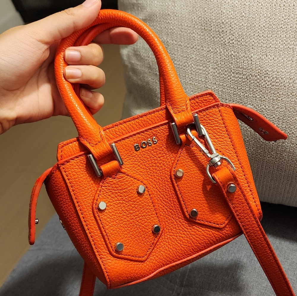 Boss Red Leather Mini Purse